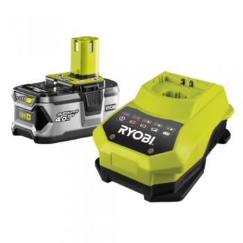 batteria + caricabatterie ryobi one+ 18v litio rbc18l40 batteria + caricabatterie ryobi one+ 18v litio rbc18l40
